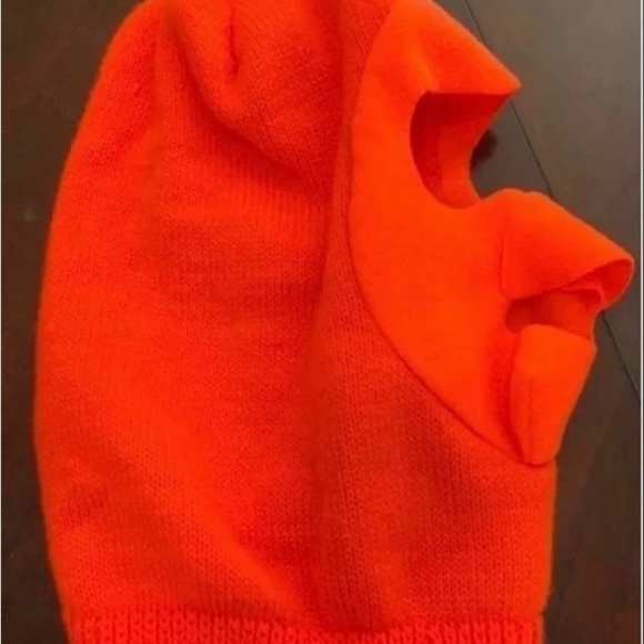 Stocking hat bright orange ski mask hunting - Picture 2 of 4